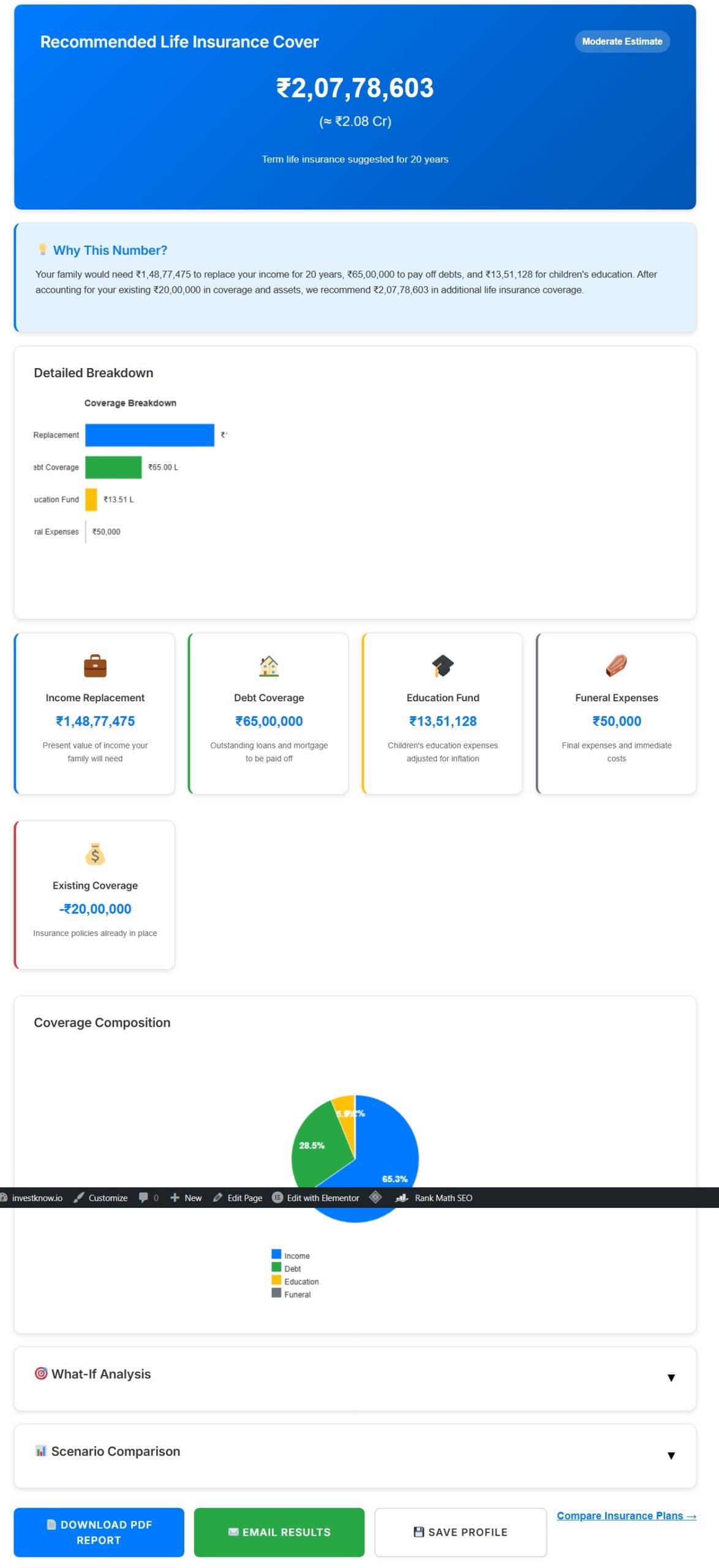 Insurance Needs Calculator