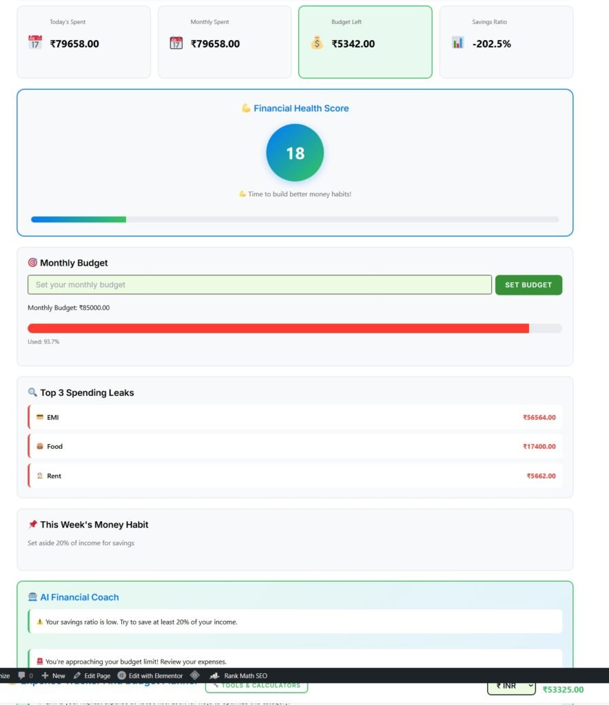 Expense Tracker and Budget Planner