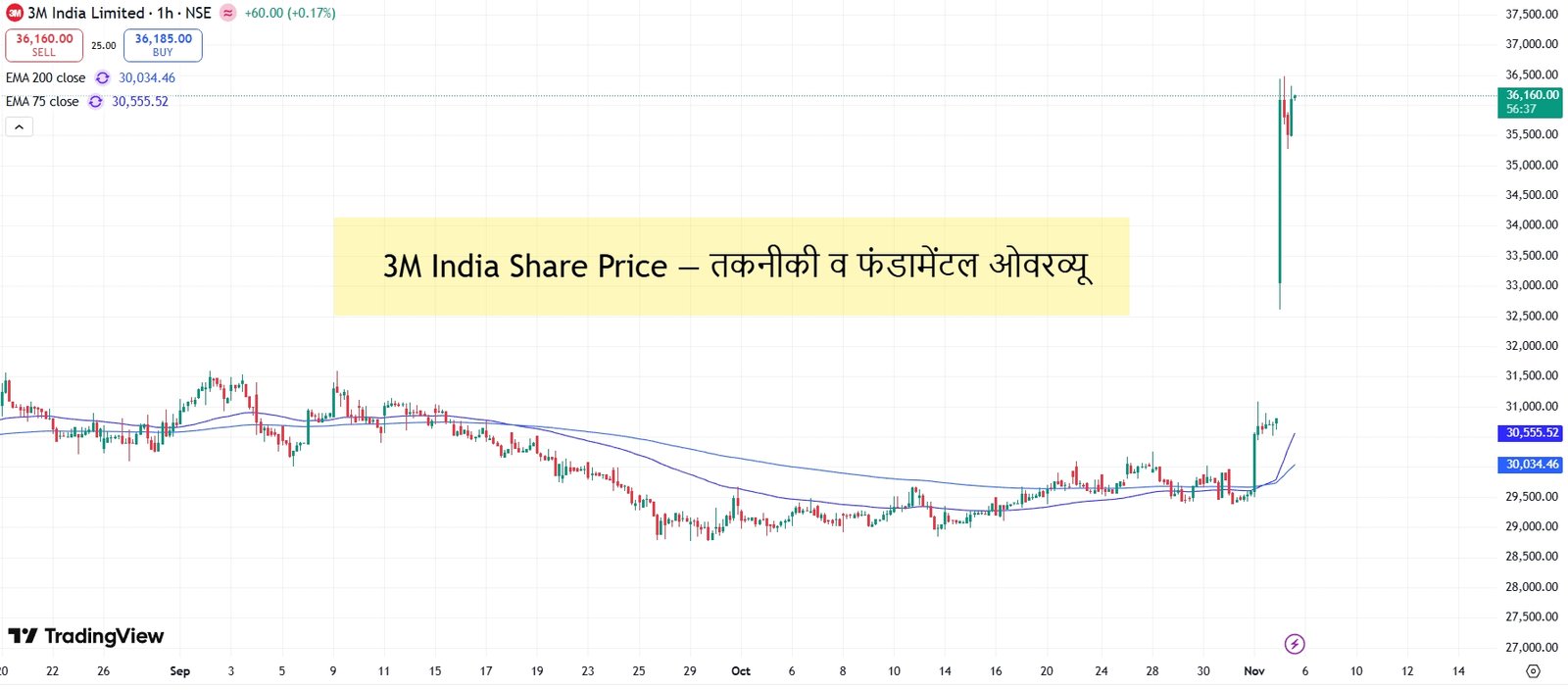 3M India शेयर